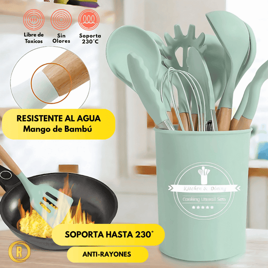 Set x 12 Utensilios de Silicona